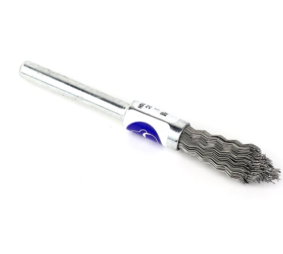Изображение товара Щетка концевая точечная для дрели 9.5х6 мм, проволока нержавеющая сталь 0.3 мм OSBORN 509.301-0074