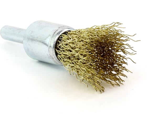Изображение товара Щетка концевая для дрели 17х6 мм, проволока латунированная сталь 0.3 мм OSBORN 509.062-0008