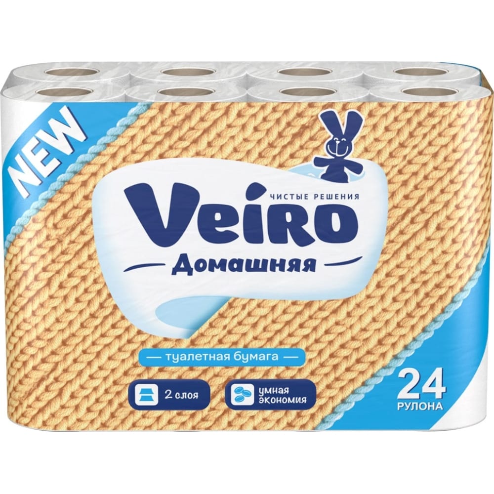 туалетная бумага veiro linia classic 2 слоя 4 шт 17 5 м с втулкой белая Ролевая бумага туалетная VEIRO