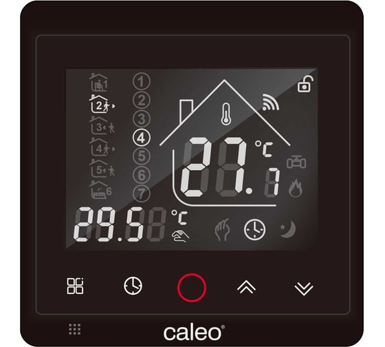 Изображение товара Терморегулятор C936 WIFI black lux (ВАЙФАЙ черный люкс) Caleo 0К-00000740