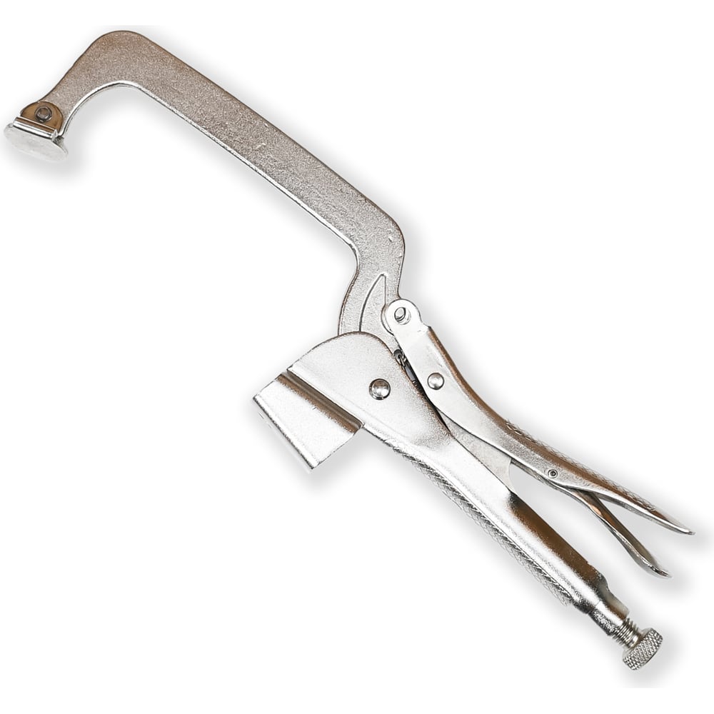 Изображение товара Верстачный зажим Rubankov с фиксатором, 280 мм для деревообработки и металлообработки