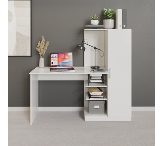 Изображение товара Компьютерный стол ТриЯ Бейсик белый 235102