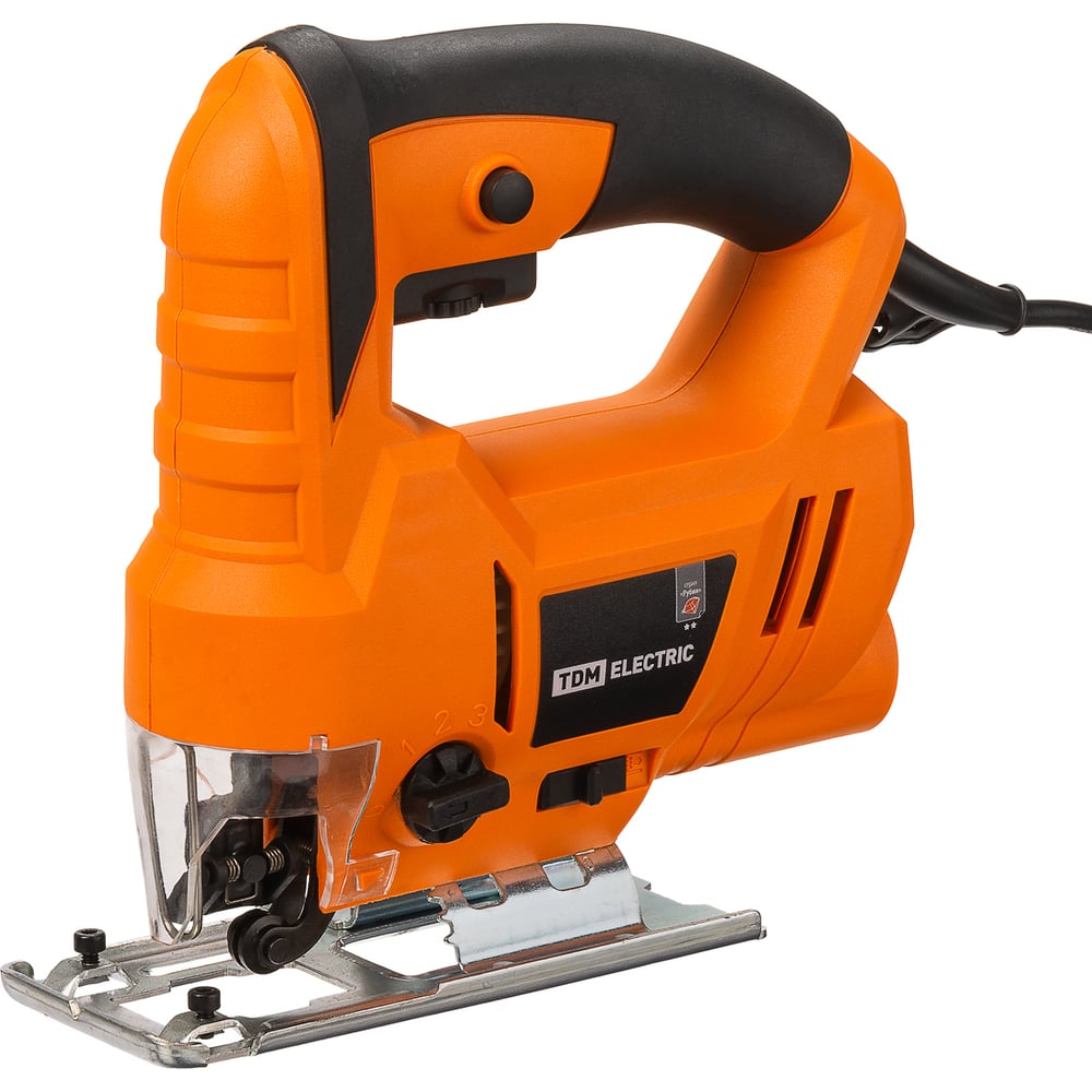 Изображение товара Электрический лобзик TDM ELECTRIC ЛЭ-580/65, мощность 580 Вт, пропил 65 мм, 3000 ход/мин, шнур 3 м, "Рубин" SQ1089-0102