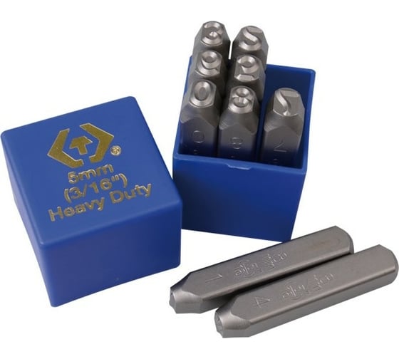 Изображение товара Набор ударных клейм (5 мм, цифры, 9 предметов) KING TONY 11409SQ05