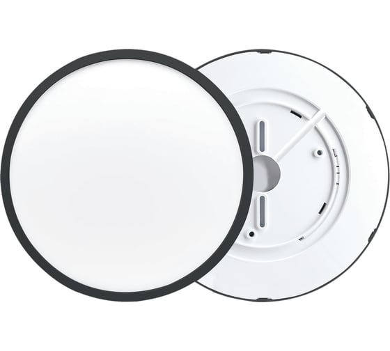 Изображение товара Светодиодный накладной светильник Apeyron spin, 24Вт, 2400Лм, 4000К, ip40, ø230x25, круг, черный, комплект/ 18-127