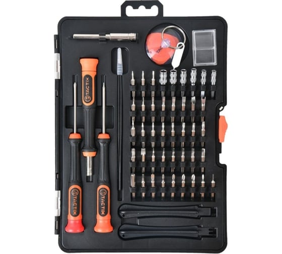 Изображение товара Набор вставок для точных работ TACTIX из 53-х предметов 545625