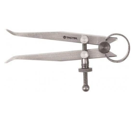 Изображение товара Столярный циркуль TACTIX с изогнутыми кончиками 160 мм 545157
