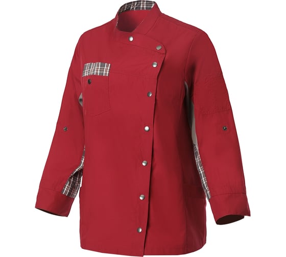 Изображение товара Поварской женский китель СОЮЗСПЕЦОДЕЖДА ристретто шеф лайт, бордо, р.50-52 2000000179490
