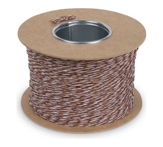 Изображение товара Кроссировочная витая пара Cabeus неэкранированная U/UTP (Jumper Wire) категория 5e, 1 пара (24 AWG), одножильный (solid), без общей внешней оболочки UTP-1P-Cat.5e-SOLID-CROSS-500-BR