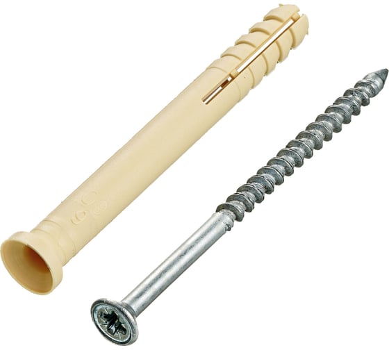 Изображение товара Дюбель-гвоздь Tech-Krep SMX-L 6x60 мм, нейлон, потайная манжета, 1000 шт. 133399