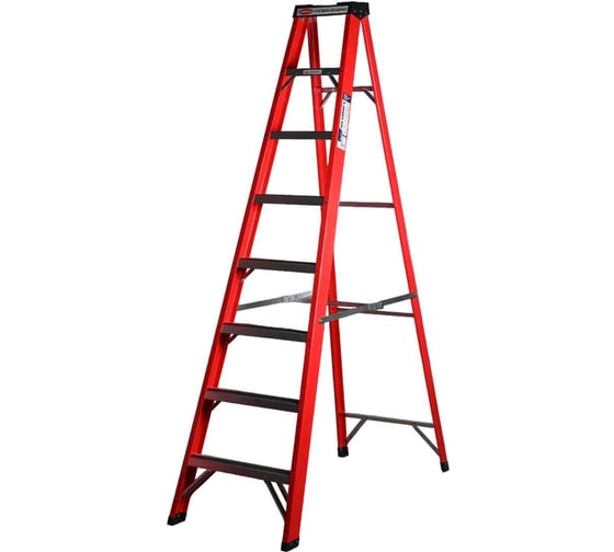 Изображение товара Стеклопластиковая стремянка Алюмет с органайзером 7 ступеней. Серия SF1007