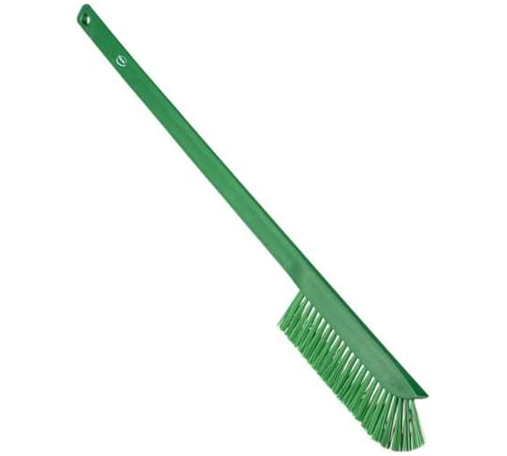 Изображение товара Особо узкая чистящая щетка с длинной ручкой Vikan 600 мм, средний ворс, зеленый цвет 41972