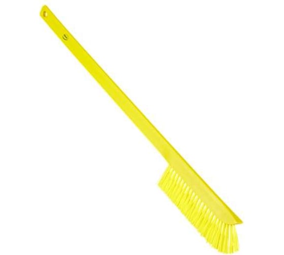 Изображение товара Особо узкая чистящая щетка с длинной ручкой Vikan 600 мм, средний ворс, желтый цвет 41976