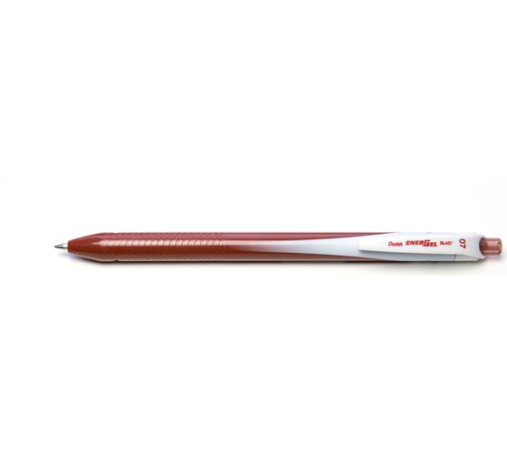 Изображение товара Автоматическая гелевая ручка Pentel Energel, одноразовая d 0.7 мм 12 шт BL437-E коричневые чернила 674164