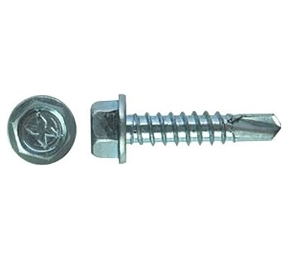 Изображение товара Саморез для фасадных систем STARFIX 6,3x25 мм цинк, DIN 7504-K, 350 штук SMC3-87610-350