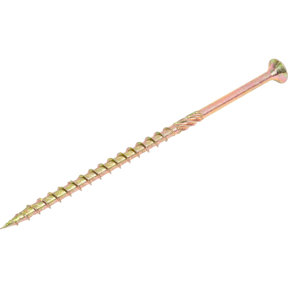 Изображение товара Конструкционный шуруп STARFIX 6,0x140 мм потайной желтый цинк 100 штук