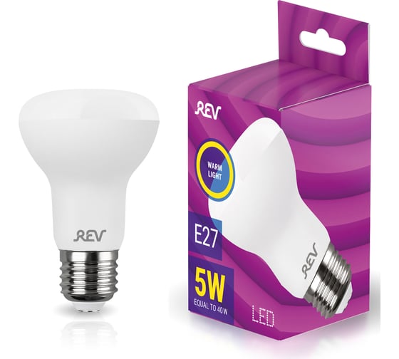 Изображение товара Светодиодная лампа LED R63 E27 5Вт 2700K REV 32334 1
