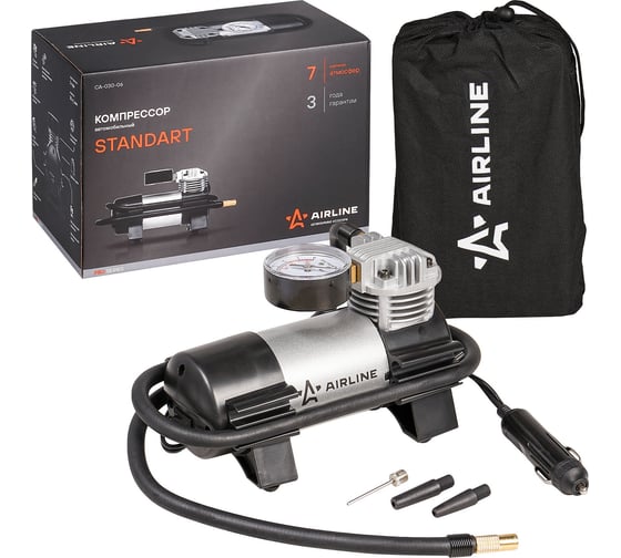 Изображение товара Автомобильный компрессор Airline Standart в сумке, 30л/мин., 7 АТМ CA-030-06