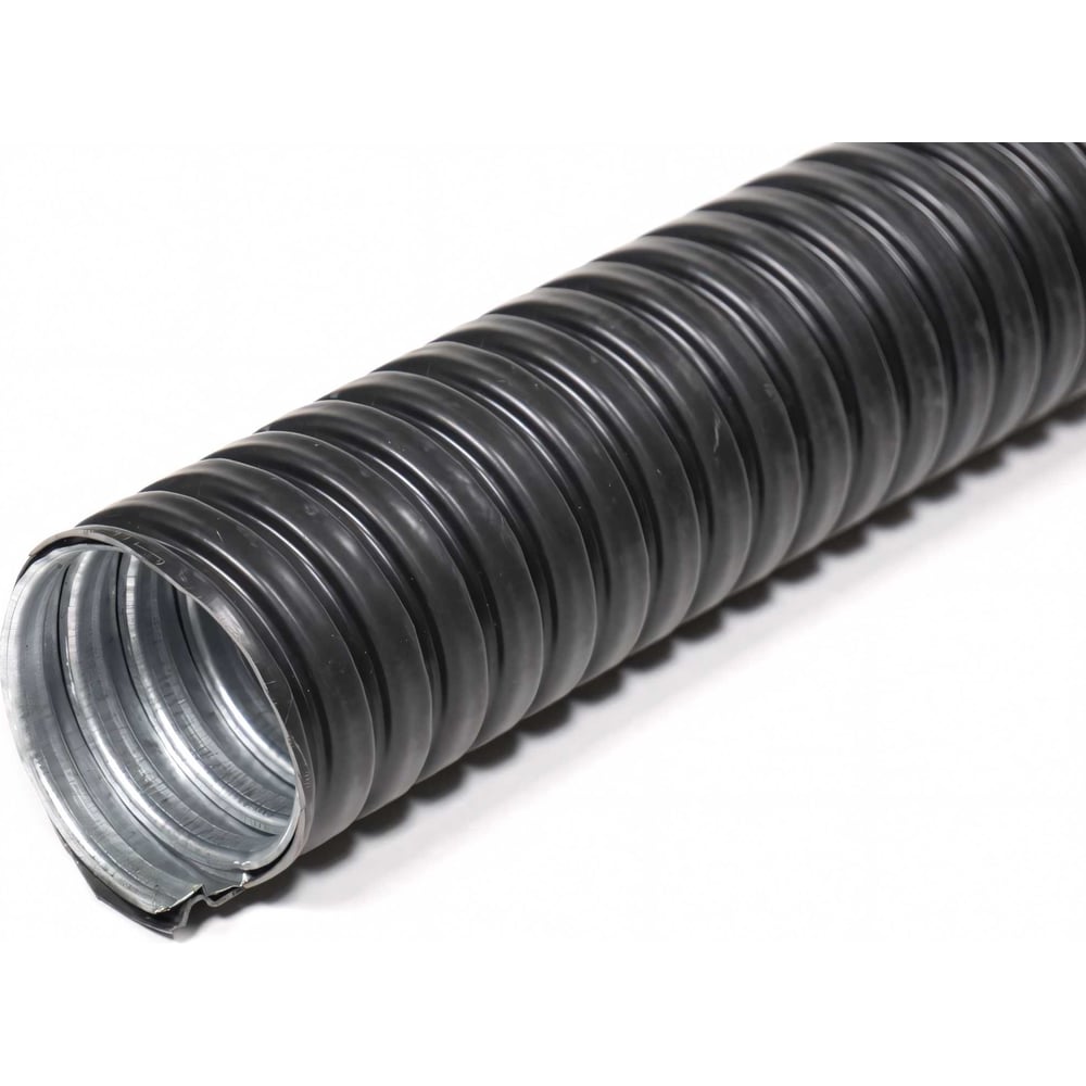 Изображение товара Металлорукав в ПВХ изоляции ГОФРОМАТИК мрпи нг 16 черный 50 м