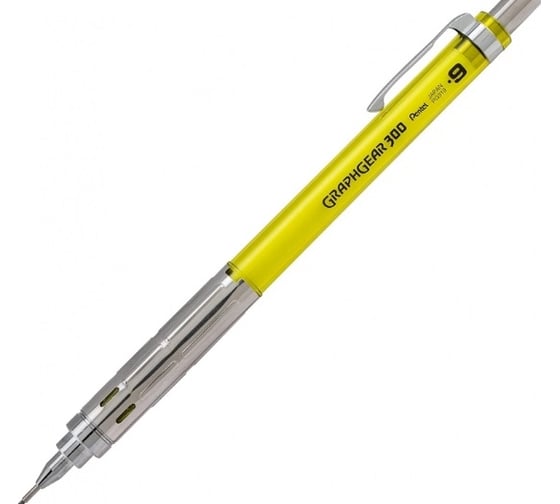 Изображение товара Автоматический карандаш Pentel GraphGear PG319-TGX 300 0.9 мм, желтый корпус 692939