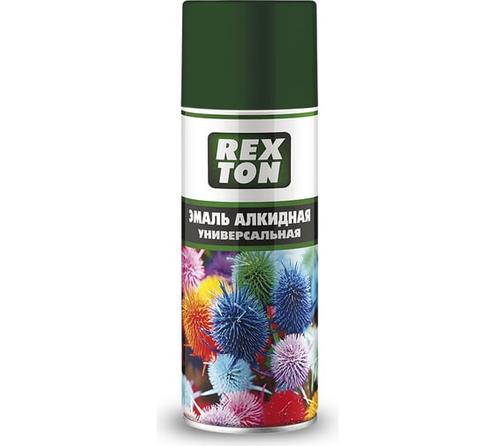 Изображение товара Алкидная универсальная эмаль REXTON темно-зеленый, аэрозоль RT101.00