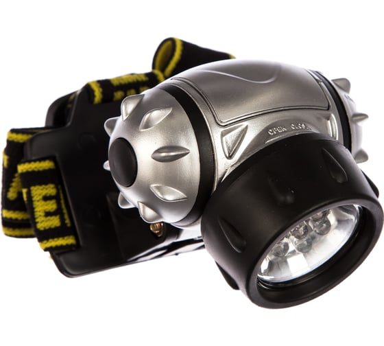 Изображение товара Налобный светодиодный фонарь STAYER STANDARD 7LED, 3 режима, 3ААА 56572