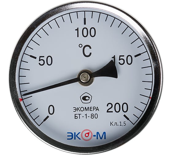 Изображение товара Биметаллический термометр ЭКО-М ЭКОМЕРА БТ-1-80-200С-L80