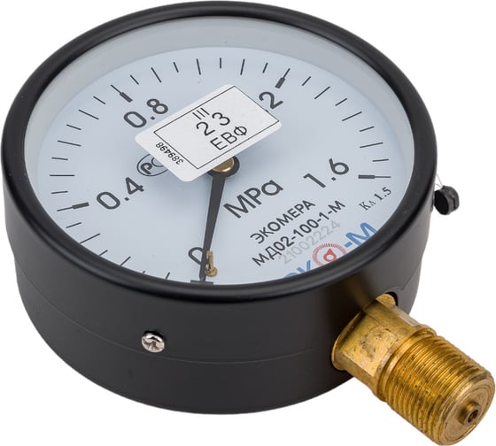Изображение товара Манометр ЭКО-М Экомера М20х1,5 МД02-100-M-1,6МПа