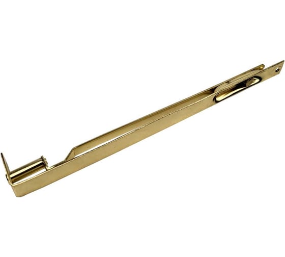 Изображение товара Прямой врезной шпингалет ALDEGHI LUIGI SPA 300x20 мм, сталь с латунным покрытием 211AO030