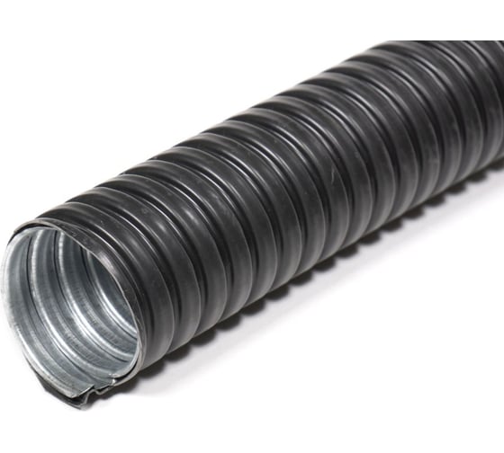 Изображение товара Металлорукав в пвх изоляции ГОФРОМАТИК мрпи нг морозостойкий 25 (50 м/уп.) черный ухл1 zeta42314