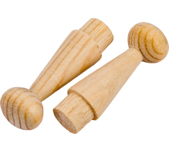 Изображение товара Деревянный мебельный крючок ЕВРОПАРТНЕР 10x42 мм, 4 шт. 16 0953 1