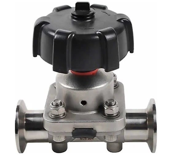 Изображение товара Мембранный клапан TITAN LOCK нержавеющая сталь 316 типа clamp-clamp, DN32 DIN TL32DVCLSS