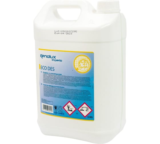 Изображение товара Моющее средство Kenolux 5л E-Des с дезинфицирующим действием канистра ''CID LINES'' 1/4 CD-029