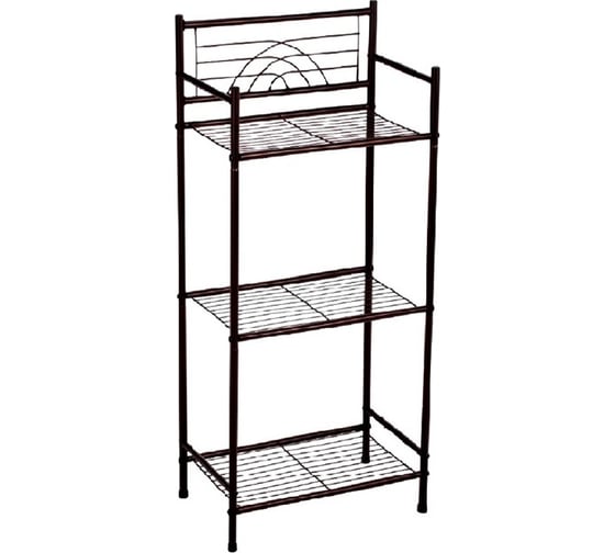 Изображение товара 3-ярусный стеллаж для хранения VANSTORE черный 634-10