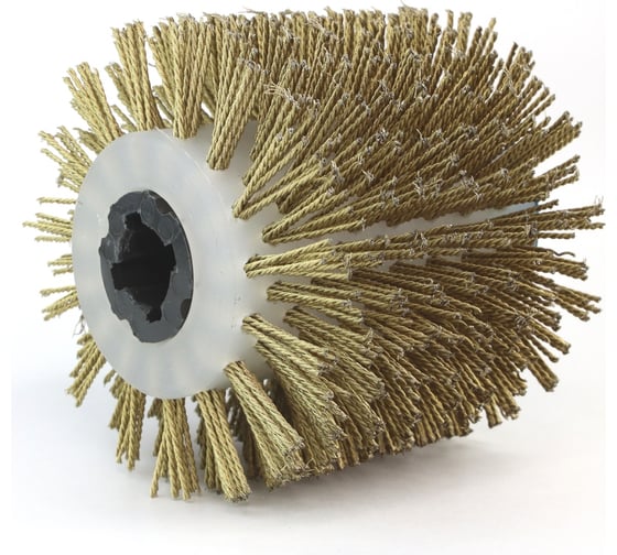 Изображение товара Щетка 110x100x19 мм, 4 отв., проволока латунир-я сталь 0.20 мм, жгут 1.4 мм для щеточных шлиф. машин 3-364 Cazzola Spazzole FEL110100CORPG