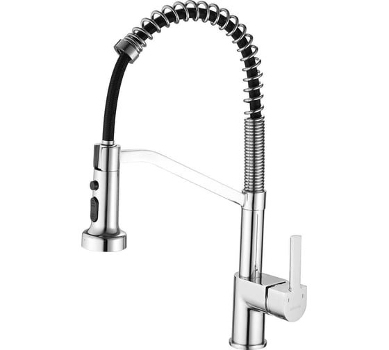 Изображение товара Пружинный смеситель для кухни SHEVANIK с выдвижной лейкой, хром S963