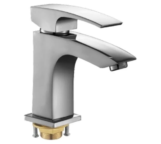 Изображение товара Смеситель для раковины OUTE однорычажный, цвет хром, высота 176 мм, монолитный излив, каскадная подача воды, латунь T1001-1