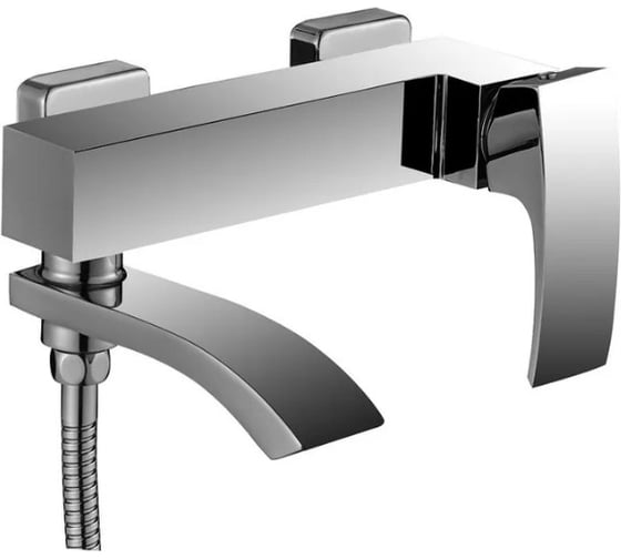 Изображение товара Смеситель для ванны/душевой кабины OUTE с коротким изливом, цвет хром, керамический картридж 35 мм., латунь T1002