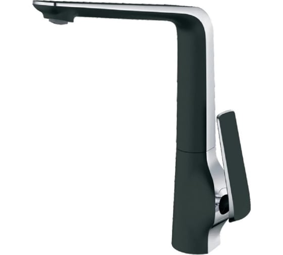 Изображение товара Смеситель для кухни OUTE латунь, черный/хром, высота 312 мм., крепление на гайке T10913BH