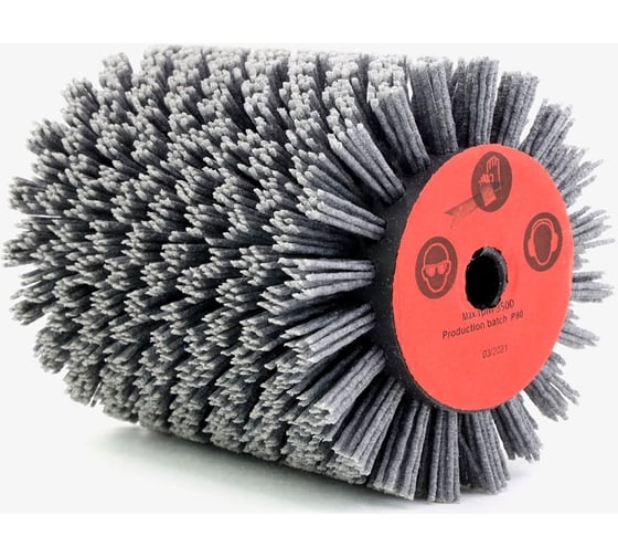 Изображение товара Щетка 100x120x12.7 мм, ворс полимер-абразив, Р80 3-312 Cazzola Spazzole MAK100120P80E