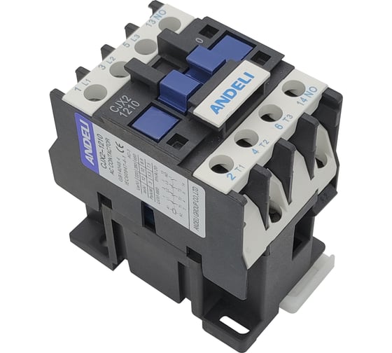 Изображение товара Контактор ANDELI CJX2-1210 12A 24В/AC3 1но 50Гц ADL08-034