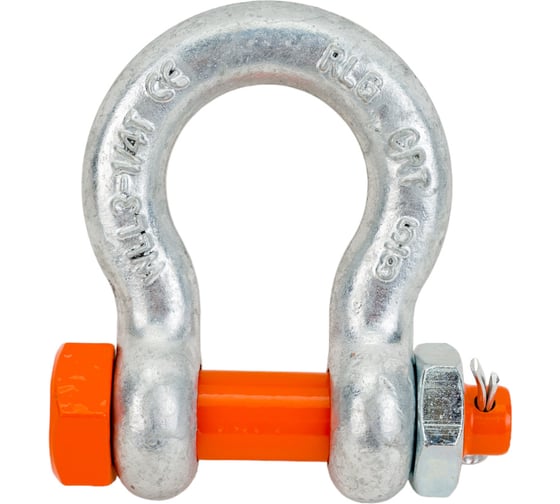 Изображение товара Скоба такелажная CERTEX омегообразная со шплинтом грузоподъемность 3,25 тонны SAK32PL