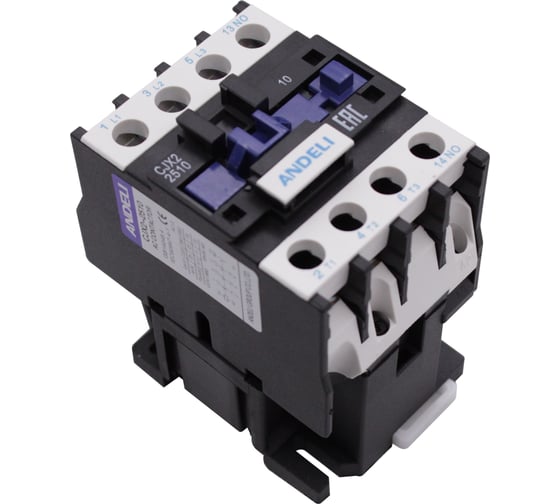 Изображение товара Контактор ANDELI CJX2-2510 25A 220В/AC3 1но 50Гц ADL08-008