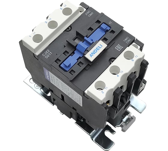 Изображение товара Контактор ANDELI CJX2-5011 50A 220В/AC3 1но+1нз 50Гц ADL08-012