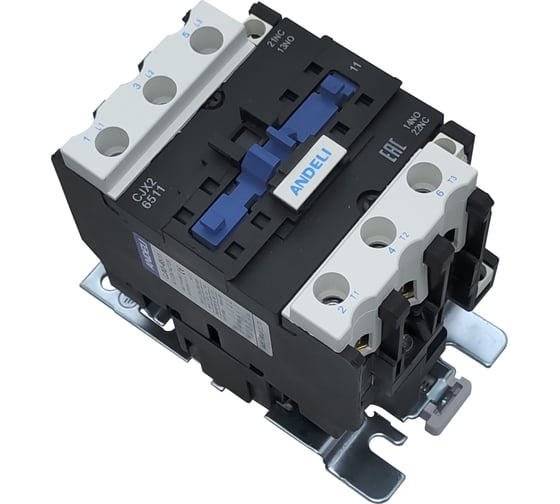 Изображение товара Контактор ANDELI CJX2-6511 65A 220В/AC3 1но+1нз 50Гц ADL08-013