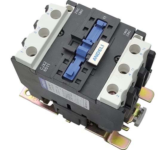 Изображение товара Контактор ANDELI CJX2-6511 65A 380В/AC3 1но+1нз 50Гц ADL08-035
