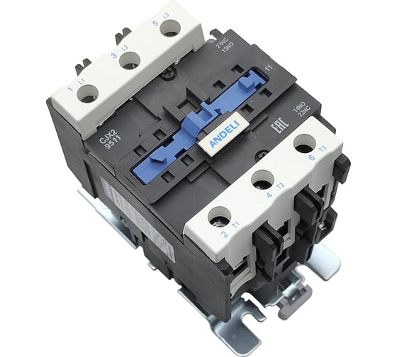 Изображение товара Контактор ANDELI CJX2-9511 95A 220В/AC3 1но+1нз 50Гц ADL08-015
