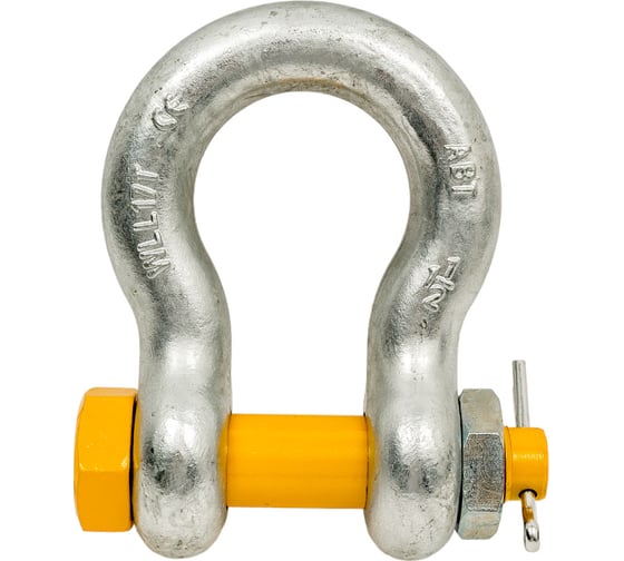 Изображение товара Скоба такелажная CERTEX омегообразная со шплинтом грузоподъемность 17 тонн SAK170PL