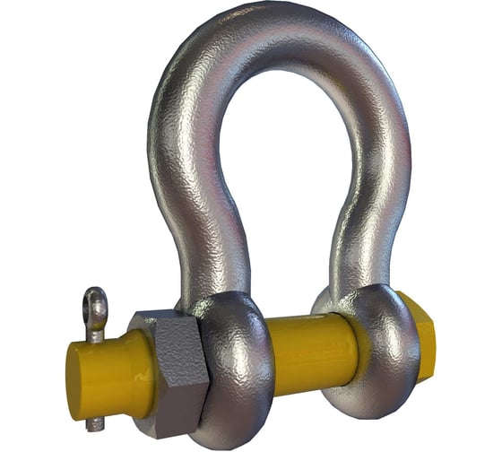 Изображение товара Скоба такелажная CERTEX омегообразная со шплинтом грузоподъемность 8,5 тонны SAK85PL