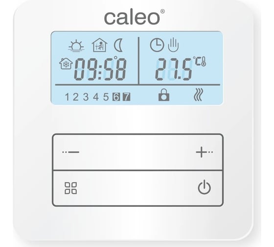 Изображение товара Терморегулятор CALEO С950 накладной, цифровой, программируемый, 3,5 кВт УП-00000214